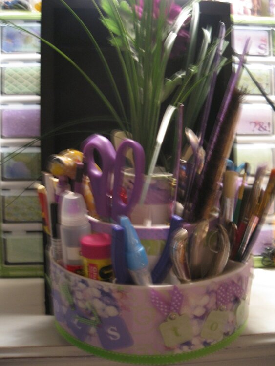 Altered Pampered Chef Tool Caddy