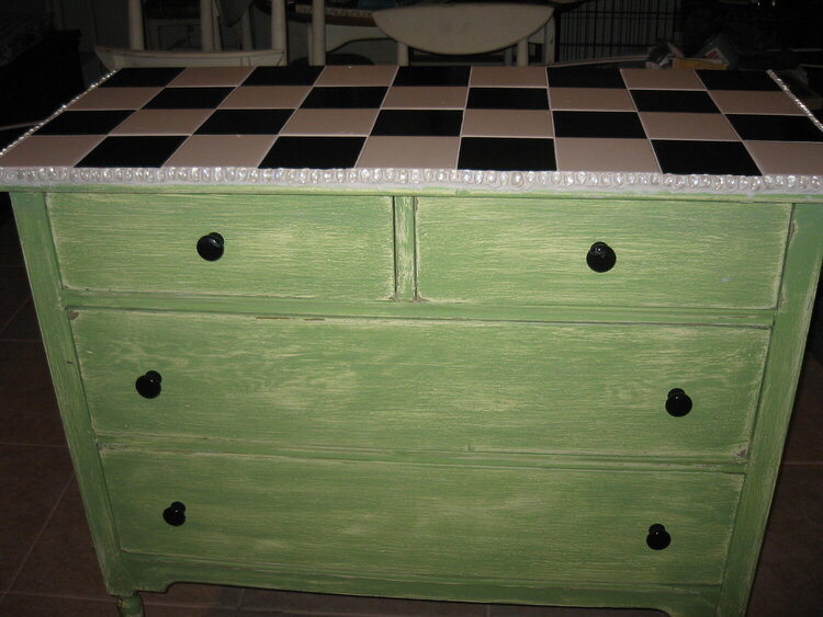 Altered Dresser to Kitchen Island by Debrabee!
