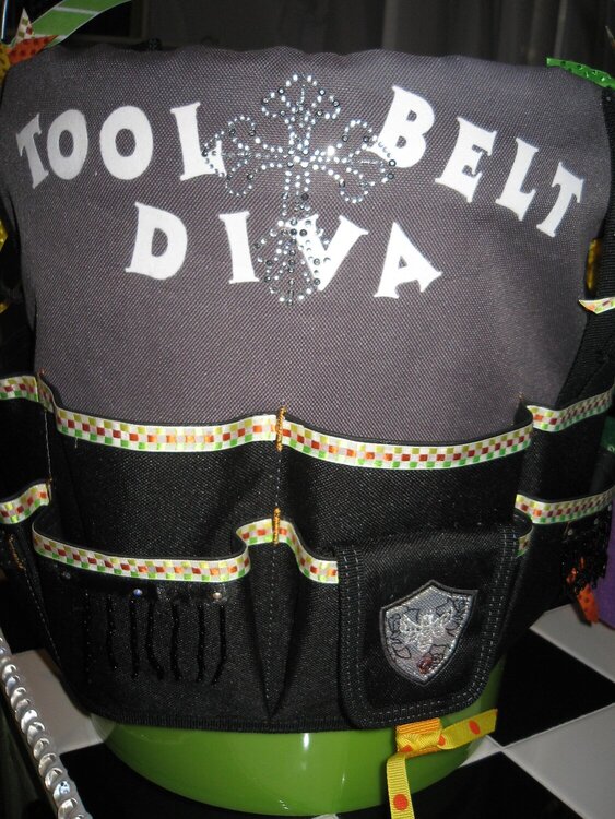 Altered Canvas Tool Bucket by Debrabee - Tool Belt Diva!