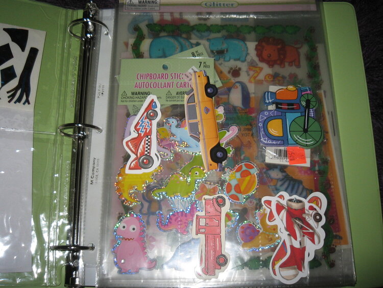 Sticker Binder Organization Inside by Debrabee!