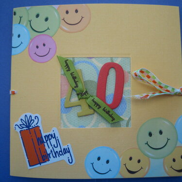 40th Birthday Card/Mini Album by Debrabee!