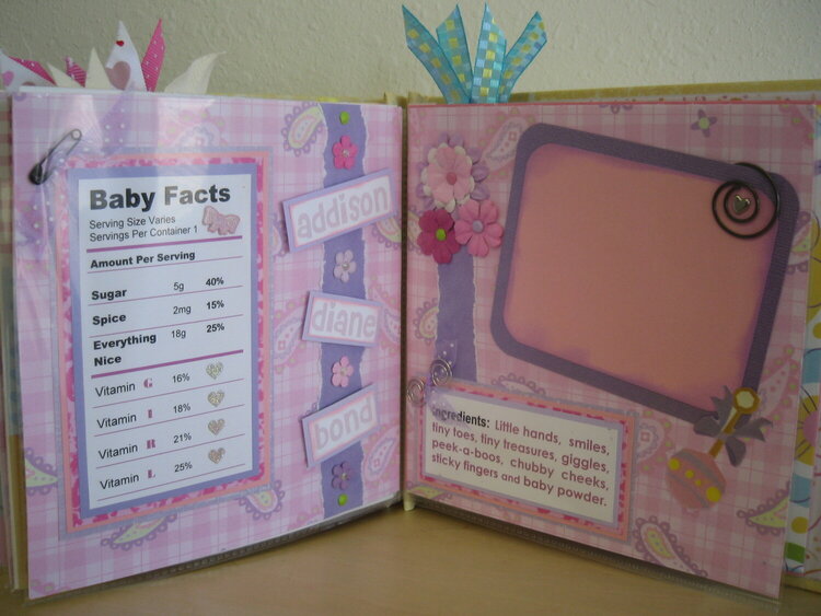 6x6 Mini Album for Baby Girl by Debrabee!