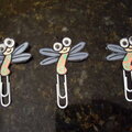 Altered Dragonfly Paper Clips