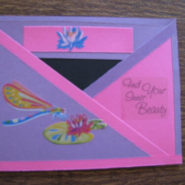 Dragonfly Criss Cross Card