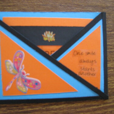 Butterfly Criss Cross Card