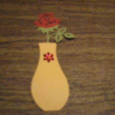 Paper Pieced Flower and Vase