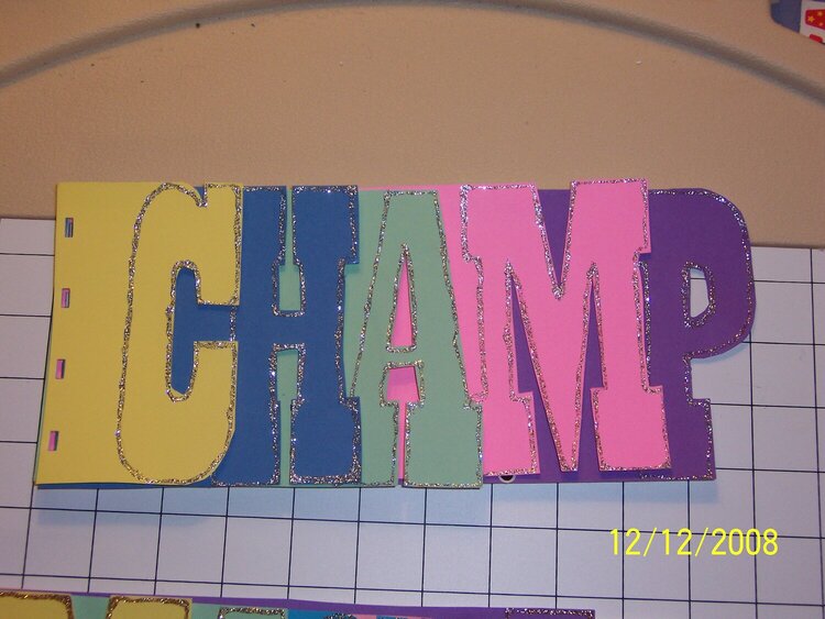 Champ Chipboard Letters