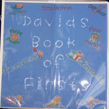 Cover - David&#039;s Book of Firsts
