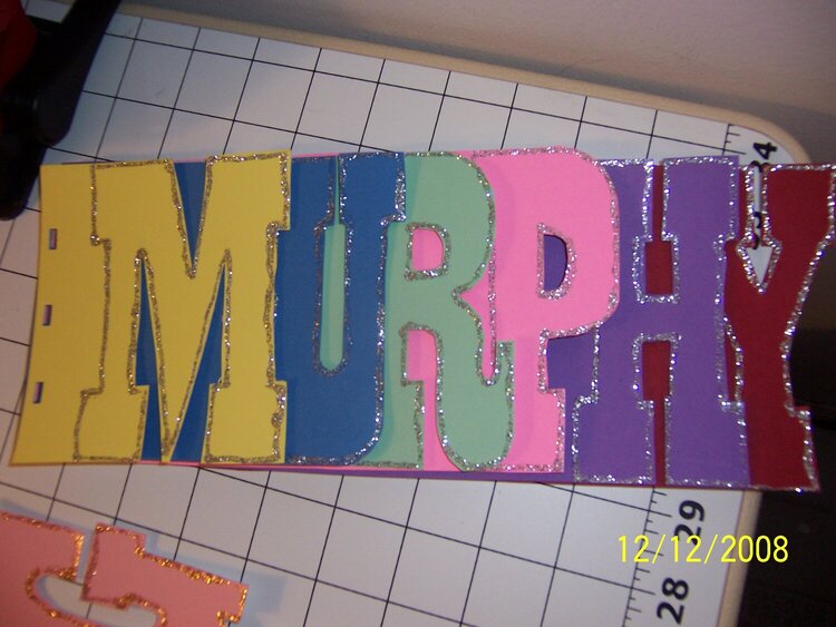 Murphy Chipboard Letters