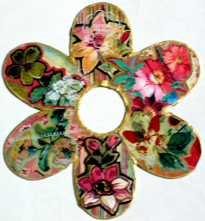 Altered 8&quot; Chipboard Flower