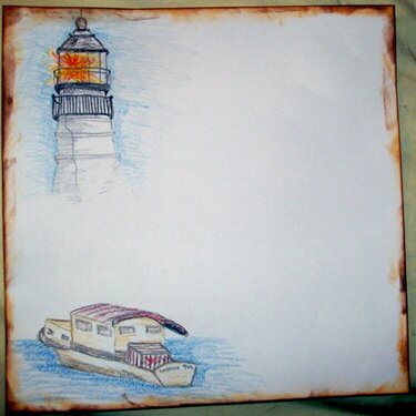 Lighthouse paper made for my LSS - Left page