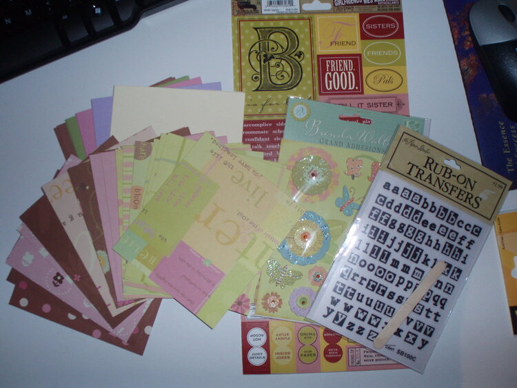 Paper, stickers and rubons for PBA swap- girlfriends