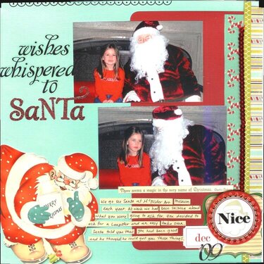 wishes whispered to Santa