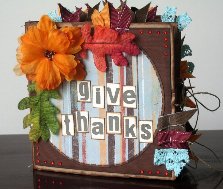 &quot;Give Thanks&quot; recipe book for Thanksgiving.