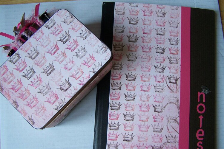 Cool Girl Notebook and Altered Lunch Box