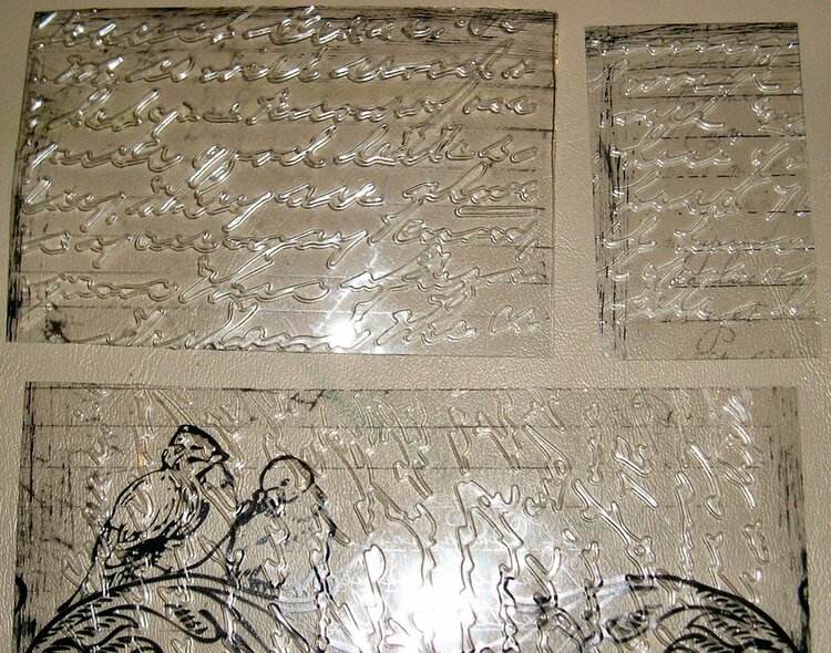 Embossed prima paintables