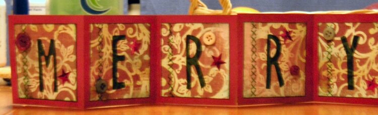 Merry accordion book - side 1