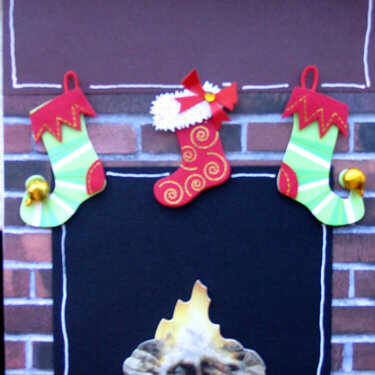 Fireplace Christmas Card