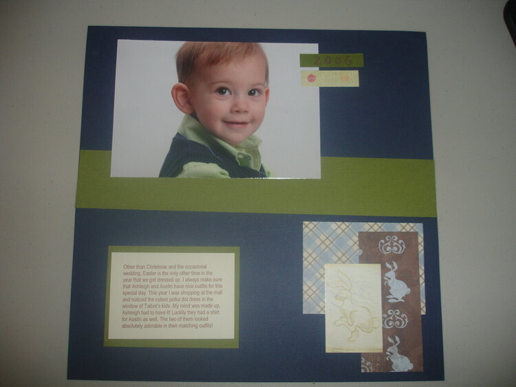 Easter Layout Right Page