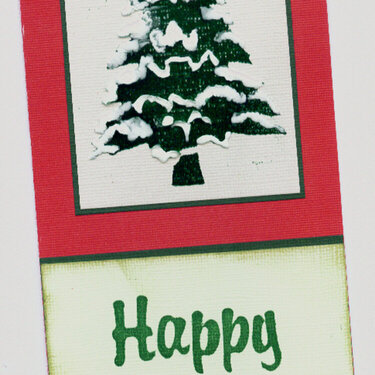 Holiday card - Snowy Tree