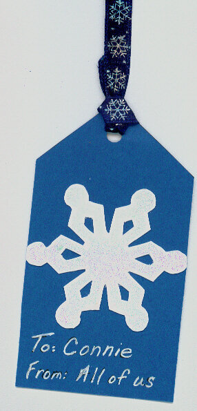 Tag - Embossed Snowflake