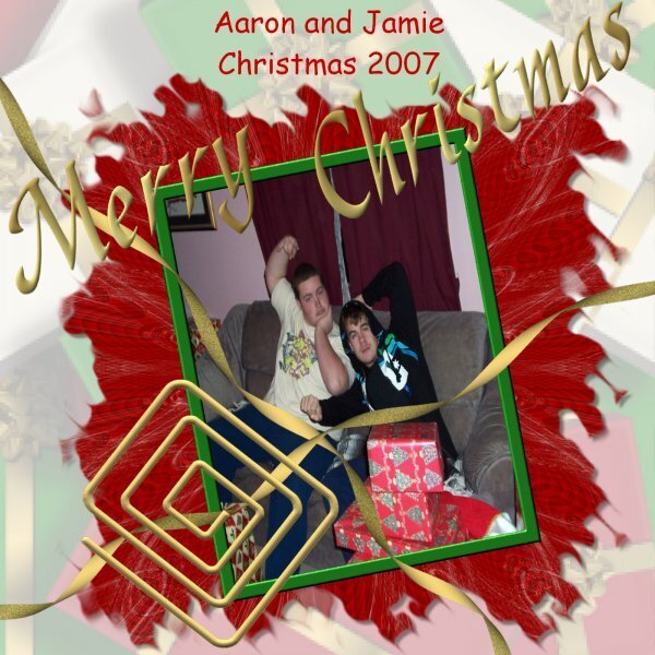 Aaron and Jamie Christmas 2007
