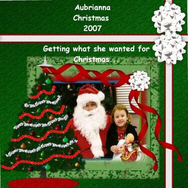 Aubrianna Christmas 2007