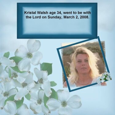 My Cousin Kristal Walsh