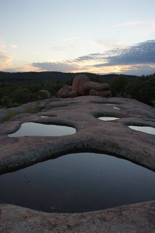 Elephant Rocks at dusk