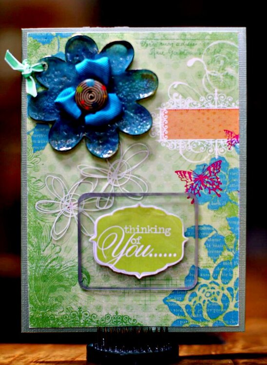 Thinking of You Card **Clear Scraps**