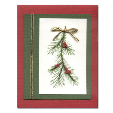 Pine Sprig holiday card