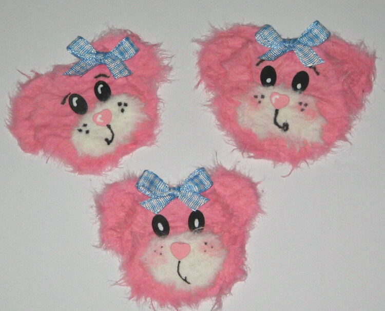 Pink Baby Girl Tear Bears