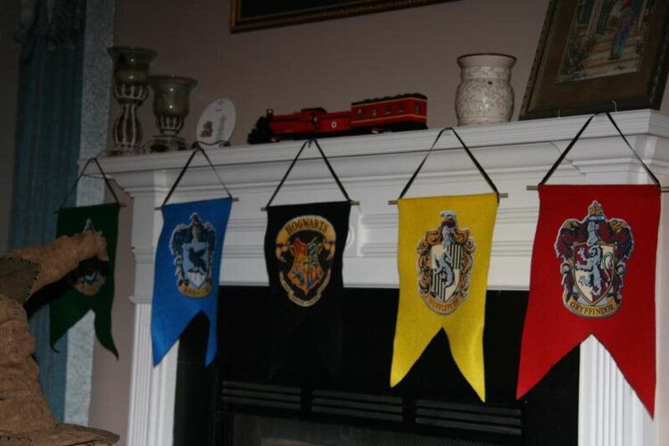 Harry Potter house banners
