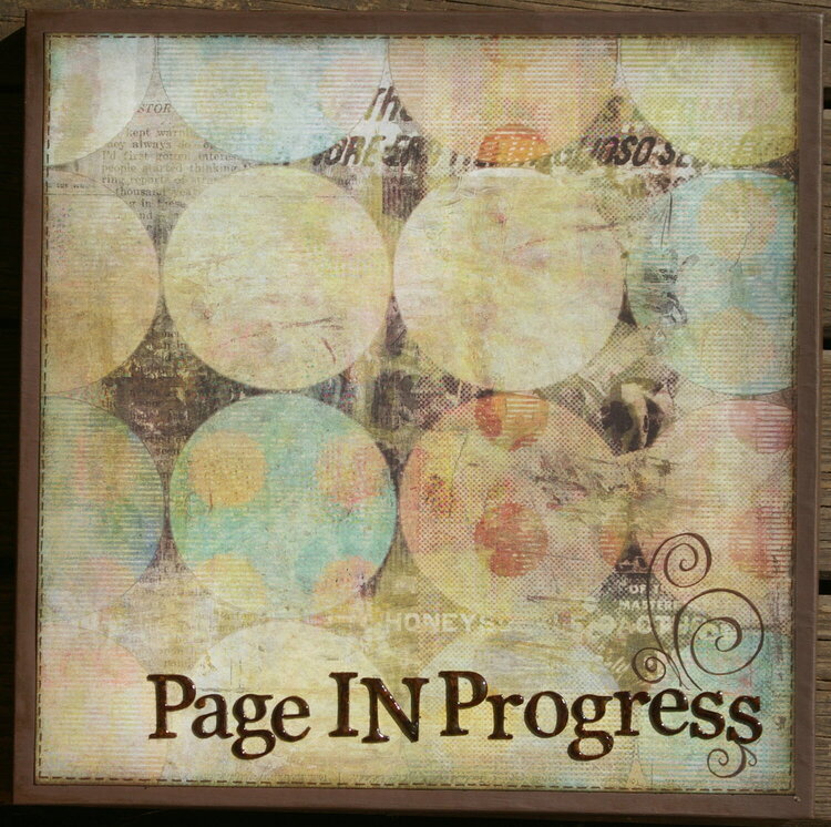 Altered Page In Progress Box