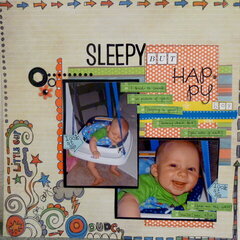 Sleepy But Happy Boy