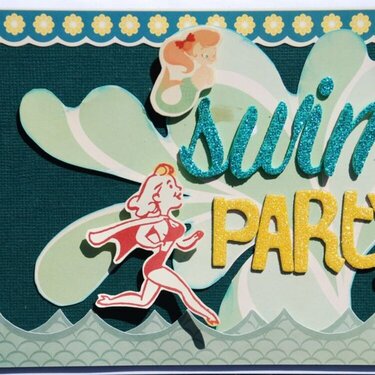 Swim Party Card