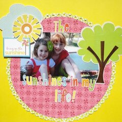 The Sunshines in my life! Better Living Through Scrapbooking Newsletter Sketch!!