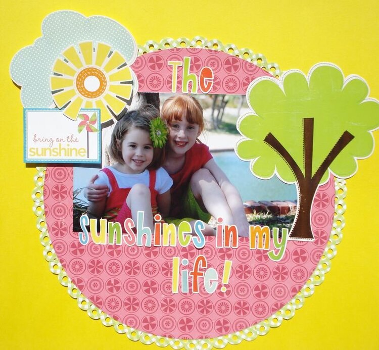 The Sunshines in my life! Better Living Through Scrapbooking Newsletter Sketch!!