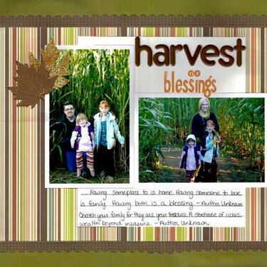 harvest of blessings