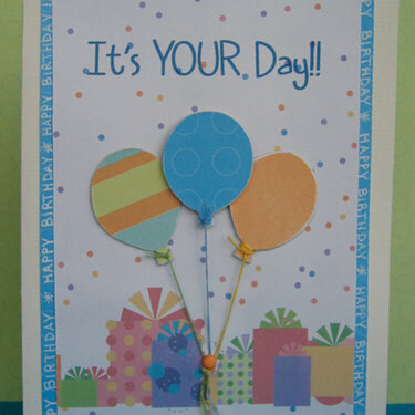 It&#039;s Your Day Birthday Card - for Swedish Swap