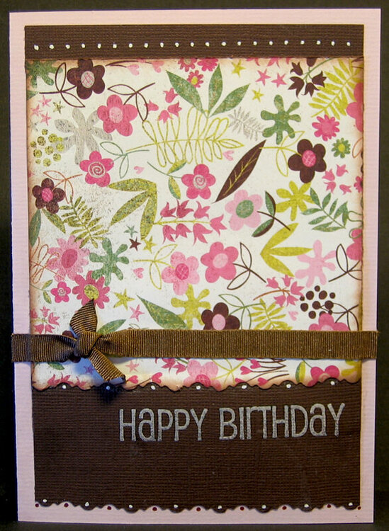 Happy Birthday - Card project for Class