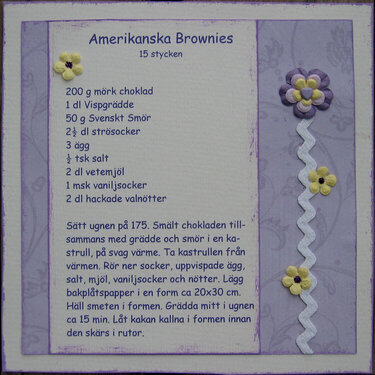 American Brownies Recipe - Swedish Swap