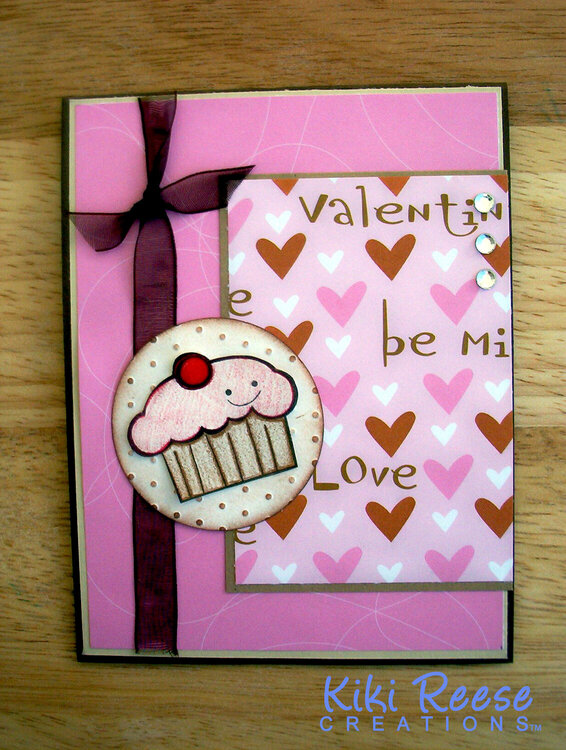 Cupcake Be My Valentine card