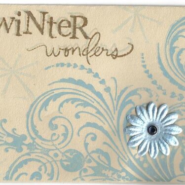 Swirls Winter Wonders card