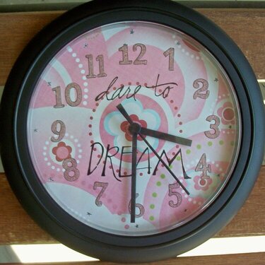 Dare to Dream clock