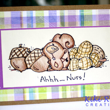 Squirrel - Ah Nuts card