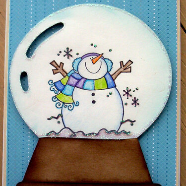 Snowglobe Xmas card