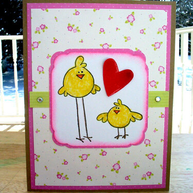 Easter Blessings Chick card