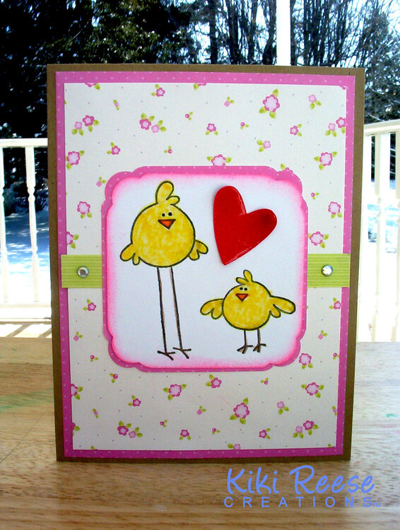 Easter Blessings Chick card