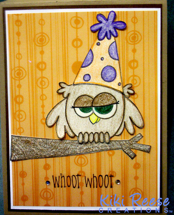 Whoot Whoot I give a Hoot b-day card